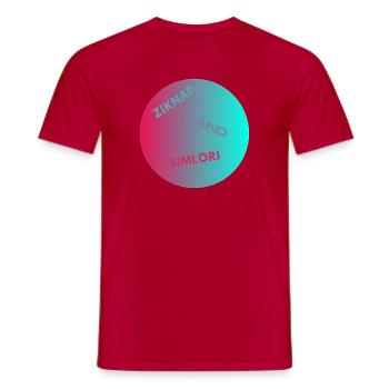 Ziknap-Simlori Shirt - Men's T-Shirt - red - Front - AI Model Male 178 dark (178cm)