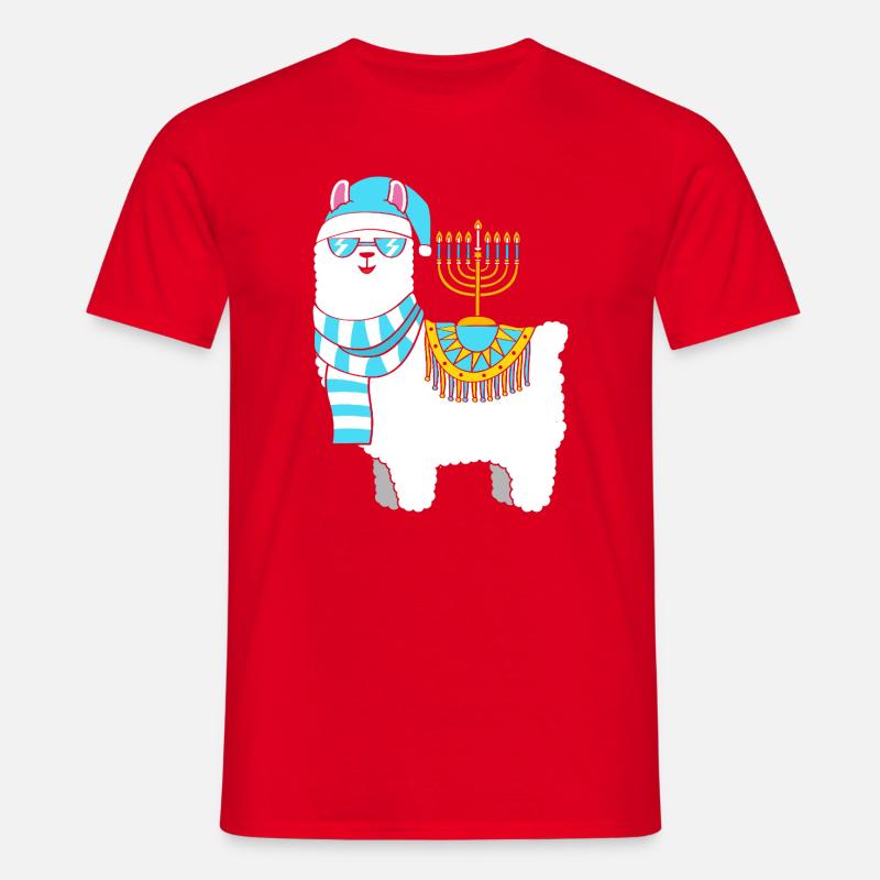 Hanoukka Hanoukka Hanoukka - T-shirt Homme - rouge