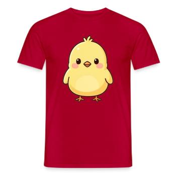 Niedliche Kawaii Küken Huhn Geschenk Bauern - Männer T-Shirt - Rot - Vorne - AI Model Male 178 dark (178cm)