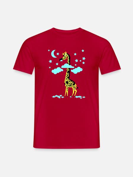 sternenfresser giraffe - Men's T-Shirt - red