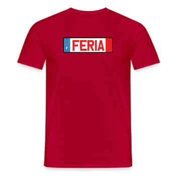 Feria de France - T-shirt homme - rouge - Devant - AI Model Male 178 dark (178cm)