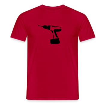 tool - Men's T-Shirt - red - Front - AI Model Male 178 dark (178cm)
