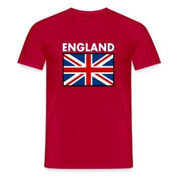 angleterre - T-shirt homme - rouge - Devant - AI Model Male 178 dark (178cm)