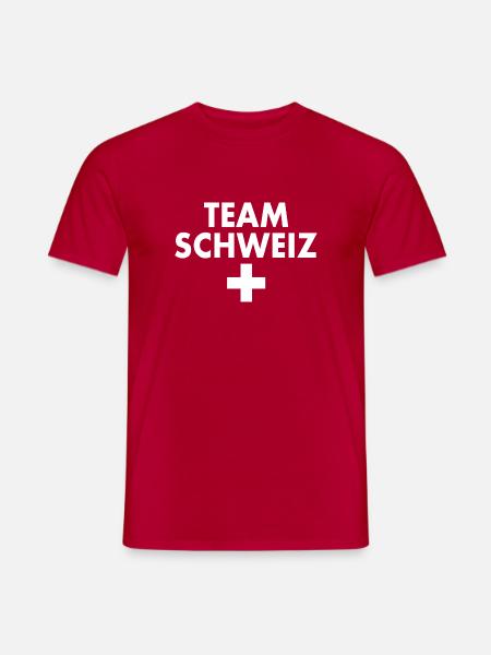 Team schweiz - Männer T-Shirt - Rot