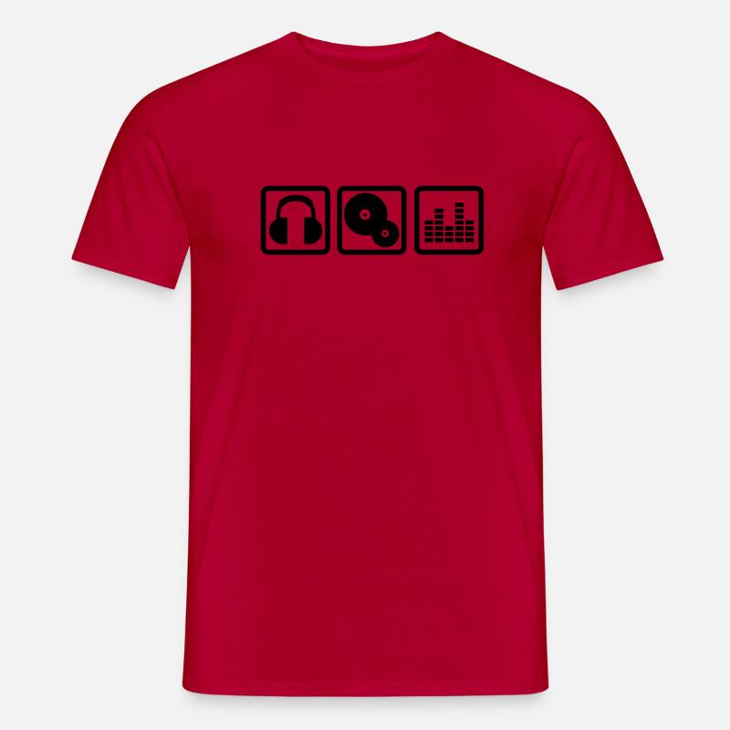 DJ - Männer T-Shirt - Rot