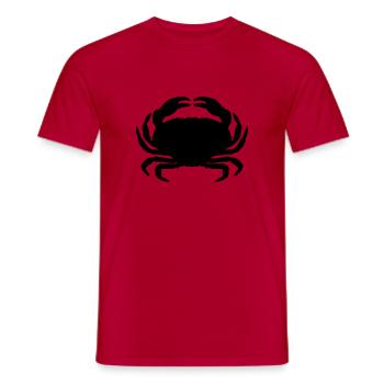 Krabbe - Männer T-Shirt - Rot - Vorne - AI Model Male 178 dark (178cm)