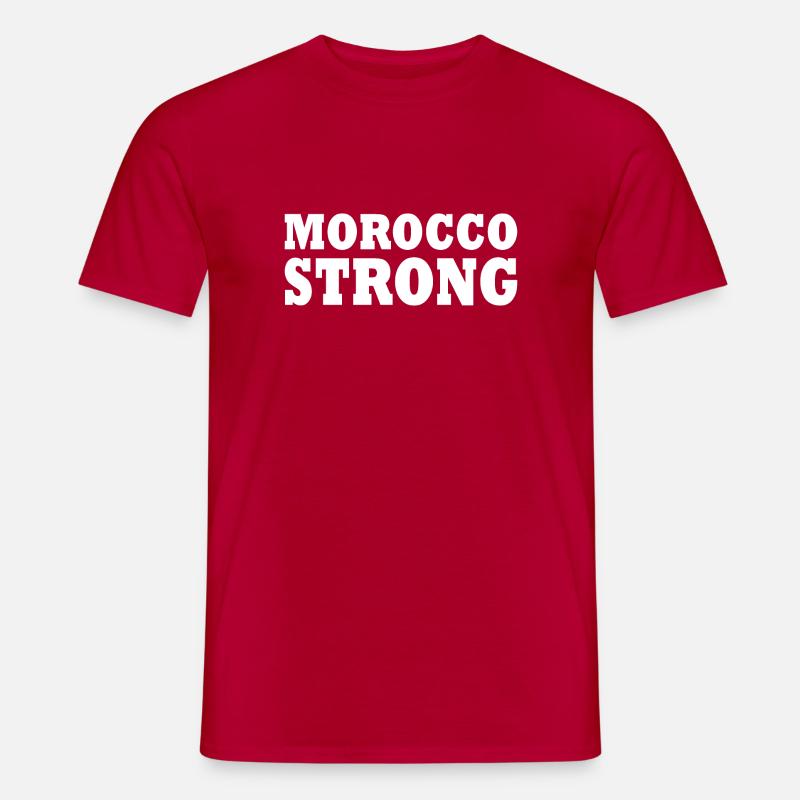 Morocco strong - Männer T-Shirt - Rot
