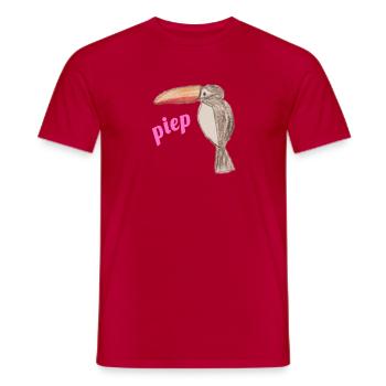 Coléoptère Luca Tuca - T-shirt homme - rouge - Devant - AI Model Male 178 dark (178cm)