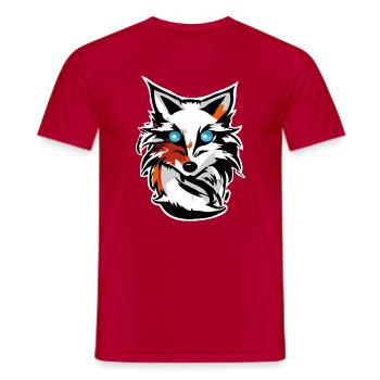 Blauäugiger Fuchs Icon - Männer T-Shirt - Rot - Vorne - AI Model Male 178 dark (178cm)
