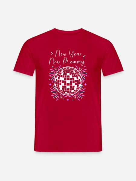 Gender Reveal Silvester - Männer T-Shirt - Rot