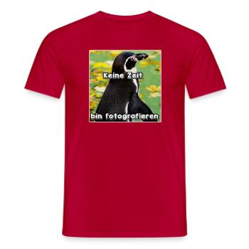 Seul temps pour la photographie - T-shirt homme - rouge - Devant - AI Model Male 178 dark (178cm)
