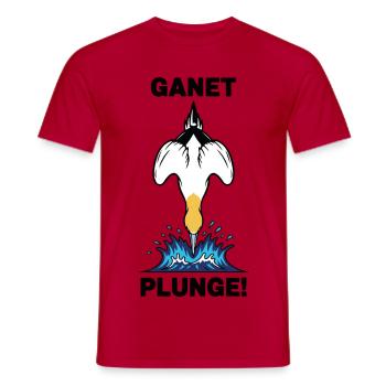 Gannet Loon Sea Tauch-Talligheit - Männer T-Shirt - Rot - Vorne - AI Model Male 178 dark (178cm)