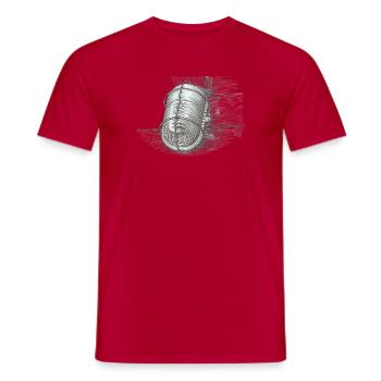 Vintage Lantern Sketch - Men's T-Shirt - red - Front - AI Model Male 178 dark (178cm)