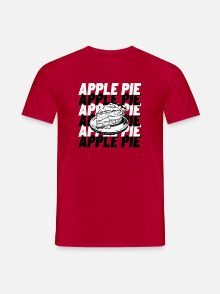 Healthy Apple Pie Recipe - Men's T-Shirt - red