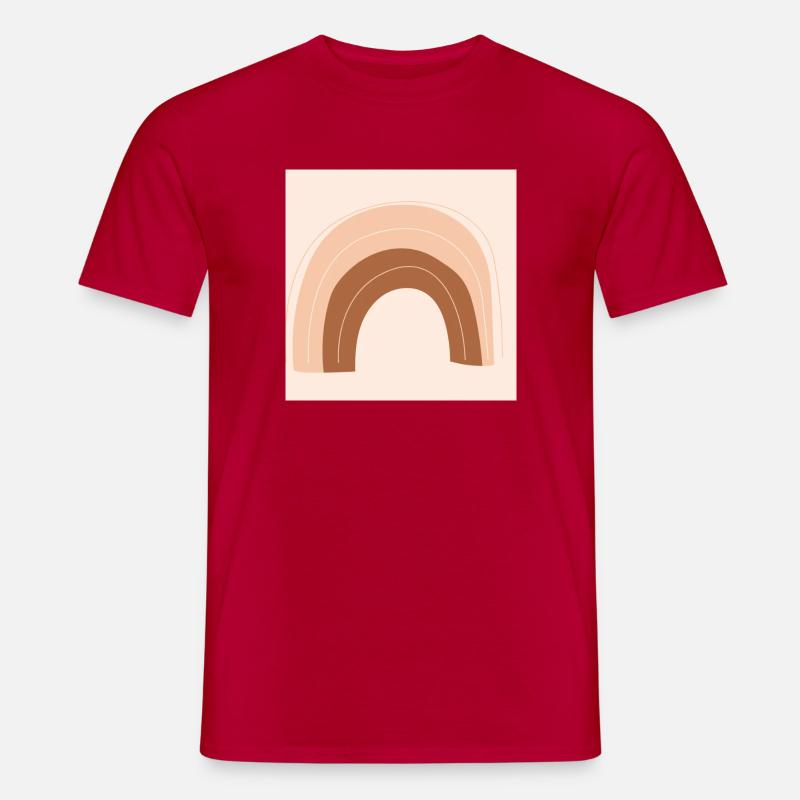asthetic rainbow - Männer T-Shirt - Rot