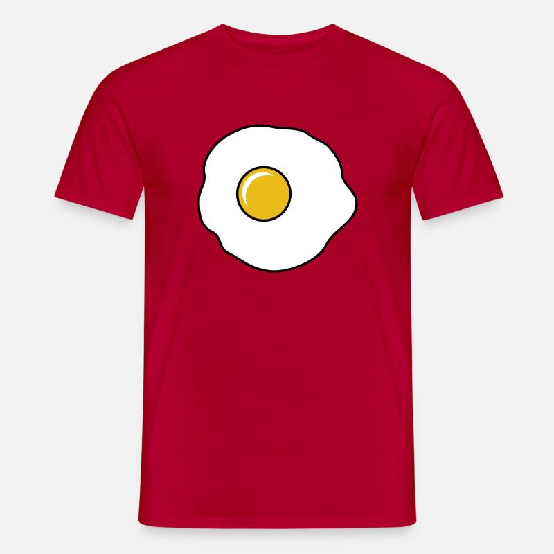 Spiegelei - Männer T-Shirt - Rot