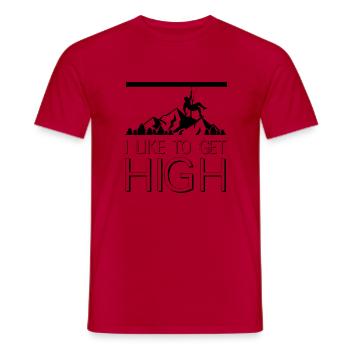 Bouldern Klettern Climbing - Männer T-Shirt - Rot - Vorne - AI Model Male 178 dark (178cm)