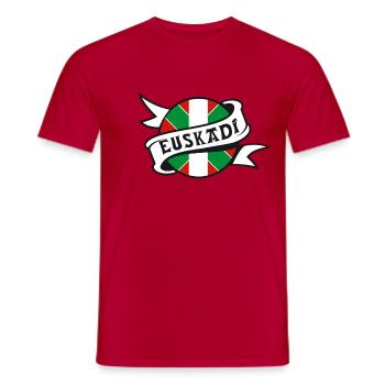 euskadi - pays basque 18 - T-shirt homme - rouge - Devant - AI Model Male 178 dark (178cm)