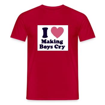 i Love making Boyscry - Männer T-Shirt - Rot - Vorne - AI Model Male 178 dark (178cm)