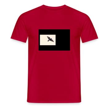 Basic Streetwear - T-shirt homme - rouge - Devant - AI Model Male 178 dark (178cm)
