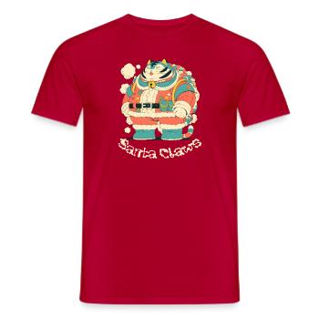 Santa claws, coup de griffe sur Noël - T-shirt homme - rouge - Devant - AI Model Male 178 dark (178cm)