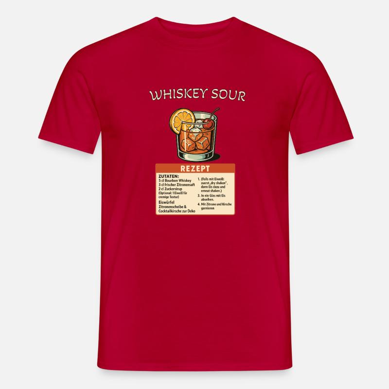 Whiskey Sour - Männer T-Shirt - Rot