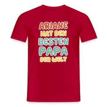 Baby Ariane - Men's T-Shirt - red - Front - AI Model Male 178 dark (178cm)