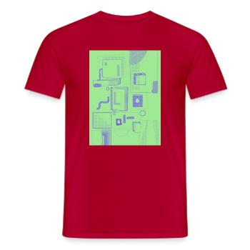 Speech Bubbles - Men's T-Shirt - red - Front - AI Model Male 178 dark (178cm)