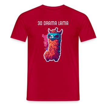 Blade 3D Drama Glasses - Men's T-Shirt - red - Front - AI Model Male 178 dark (178cm)