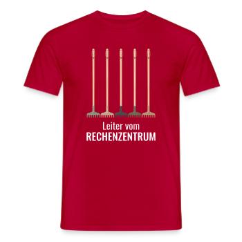 Gärtner Garten, Leiter vom Rechenzentrum Admin EDV - Männer T-Shirt - Rot - Vorne - AI Model Male 178 dark (178cm)