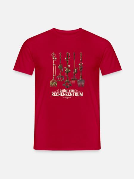 Rechenzentrum Rechner Computer EDV Server lustig - Männer T-Shirt - Rot