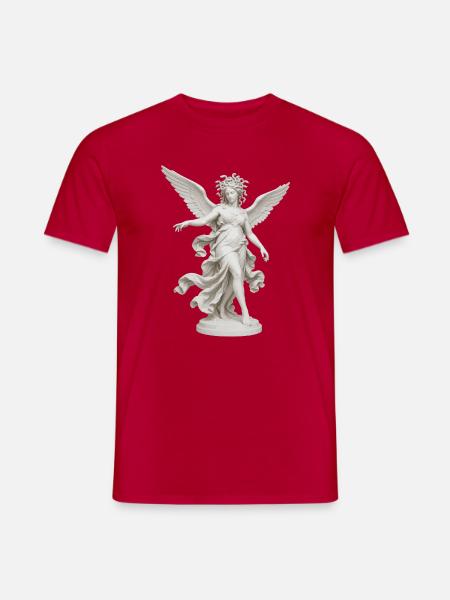 Geflügelte Medusa-Göttin - Männer T-Shirt - Rot
