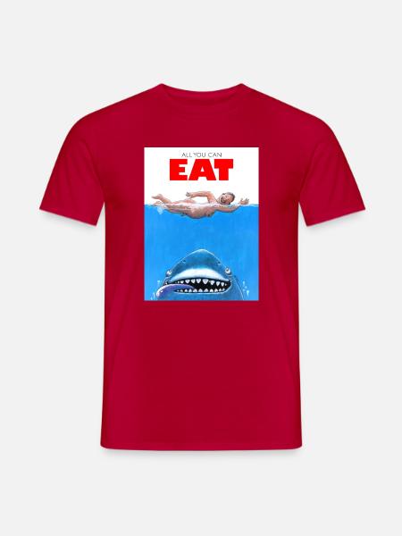 All you can eat - Männer T-Shirt - Rot