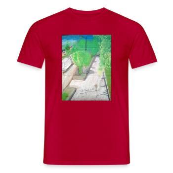 Sorrecalt-Gasse - Männer T-Shirt - Rot - Vorne - AI Model Male 178 dark (178cm)