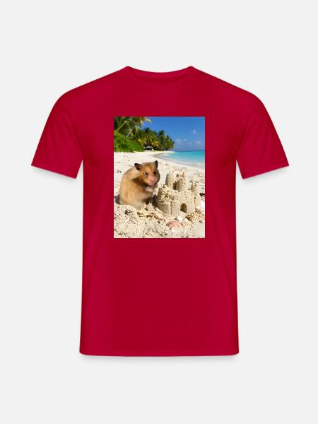 Chico 11: Malediven mit Sandburg 2026 - Männer T-Shirt - Rot