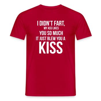 Fart - Männer T-Shirt - Rot - Vorne - AI Model Male 178 dark (178cm)