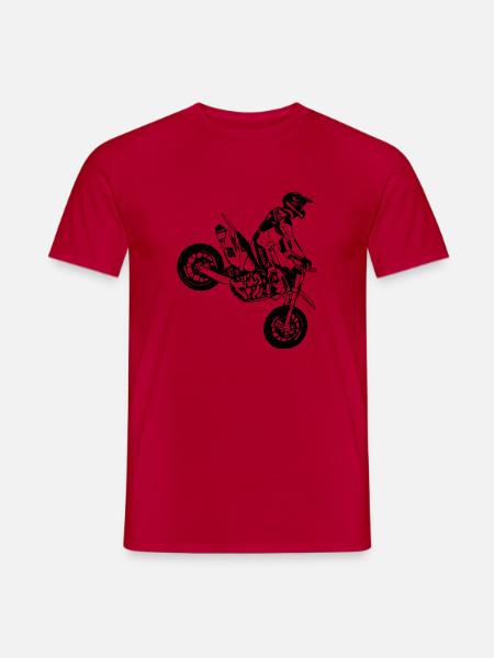 Supermoto - Männer T-Shirt - Rot