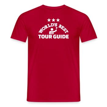 Reiseleiter - Männer T-Shirt - Rot - Vorne - AI Model Male 178 dark (178cm)