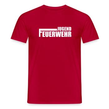 Feuerwehr - Männer T-Shirt - Rot - Vorne - AI Model Male 178 dark (178cm)