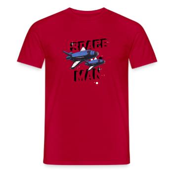 SPACE MAN - Männer T-Shirt - Rot - Vorne - AI Model Male 178 dark (178cm)