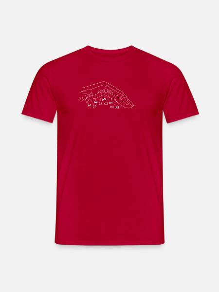 Crimp2 ohne Schrift weiss - Männer T-Shirt - Rot