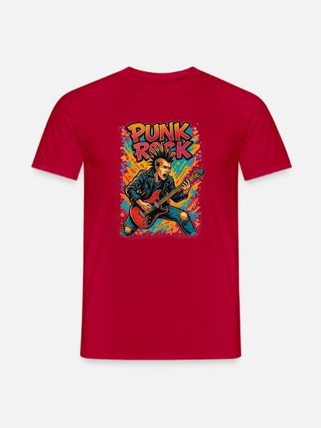 Punk - Männer T-Shirt - Rot