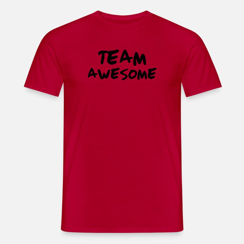 Team Awesome - Männer T-Shirt - Rot