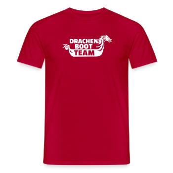 Drachenboot - Männer T-Shirt - Rot - Vorne - AI Model Male 178 dark (178cm)