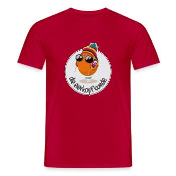 Eierkopfbande Classic - Männer T-Shirt - Rot - Vorne - AI Model Male 178 dark (178cm)