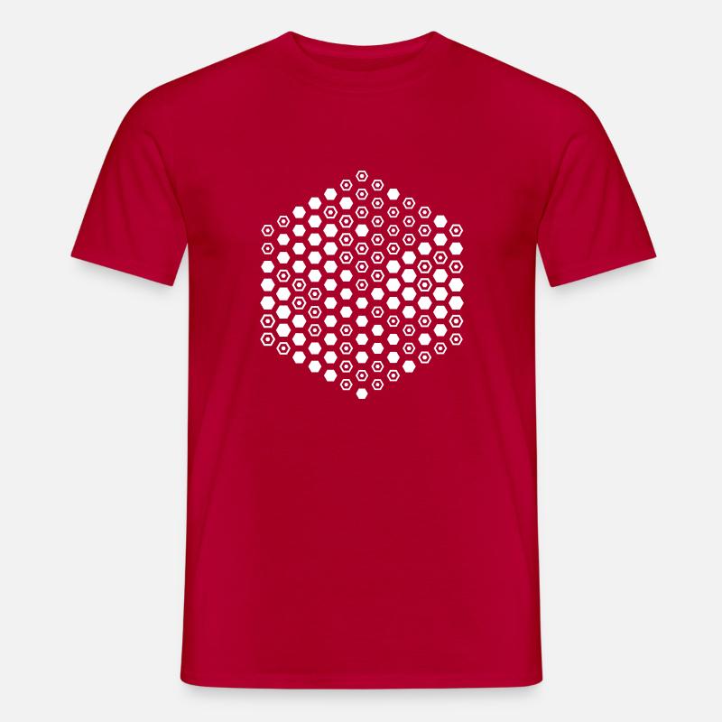 Hexa Hex C2 - Männer T-Shirt - Rot