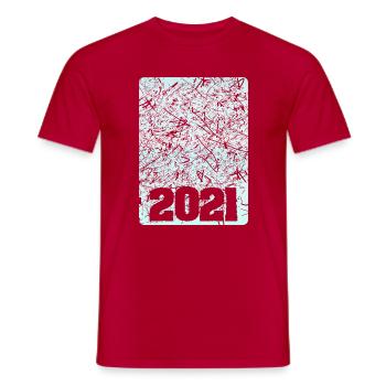 Figure 2021 - T-shirt homme - rouge - Devant - AI Model Male 178 dark (178cm)