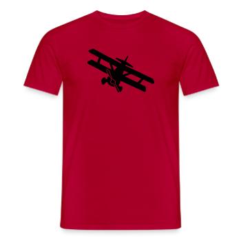 Doppeldecker_b1 - Männer T-Shirt - Rot - Vorne - AI Model Male 178 dark (178cm)