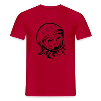 Juri Gagarin - Männer T-Shirt - Rot - Vorne - AI Model Male 178 dark (178cm)