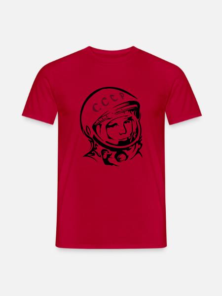 Juri Gagarin - Männer T-Shirt - Rot